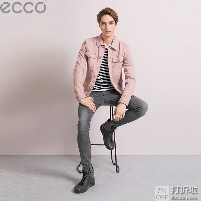 ECCO 爱步 Soft 8 柔酷8号 秋冬款 男式高帮鞋 系带短靴 43码￥565