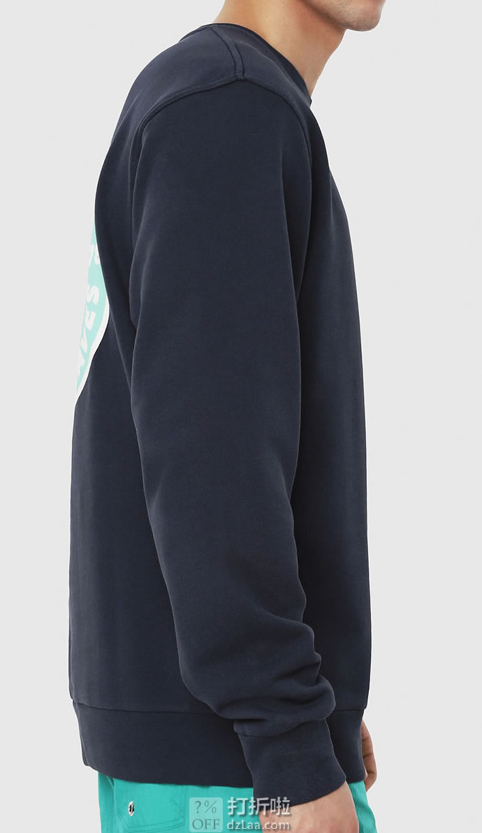 Diesel 迪赛 Bmowt-justiny-b-o 男式长袖T恤 XL码3.4折.95 海淘转运到手约￥234 中亚Prime会员免运费直邮到手约￥323