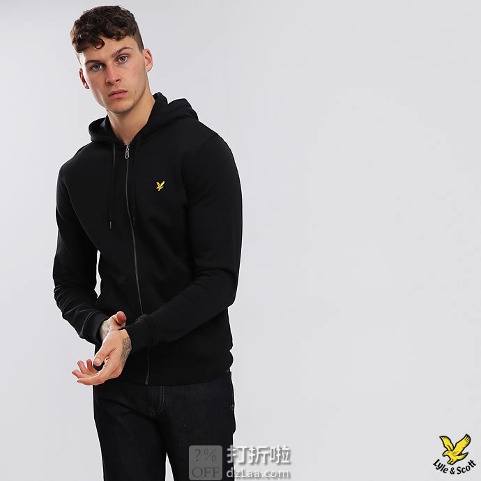 Lyle & Scott 苏格兰金鹰 纯棉 男式连帽夹克 S码2.8折￥227