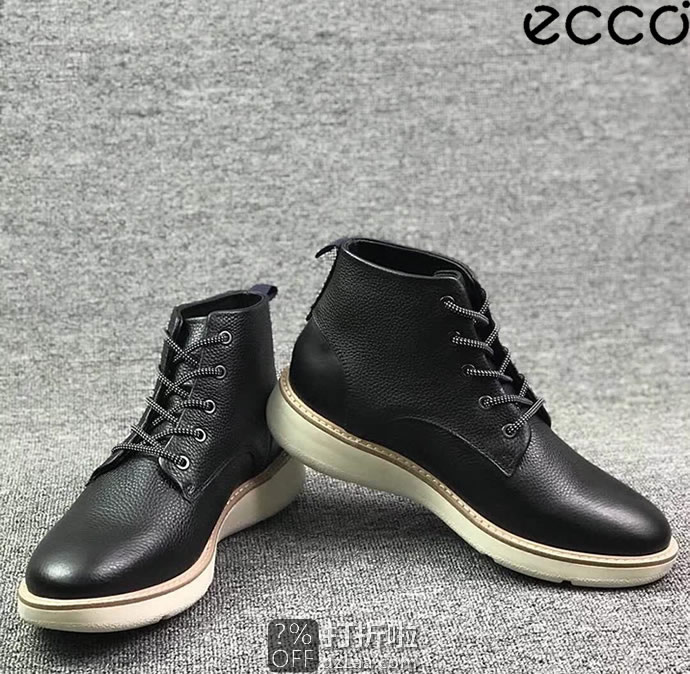 ECCO 爱步 Aurora Mid 极光 男式中帮系带短靴 42码4折.39 海淘转运到手约￥593 国内￥2099
