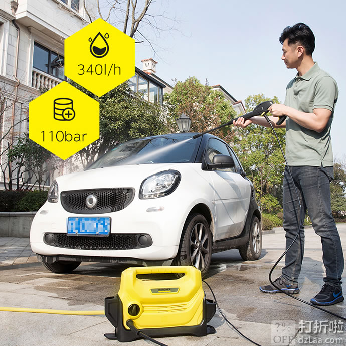 Karcher 德国凯驰 K2 Entry 高压洗车机 京东优惠券折后￥339 赠自吸管