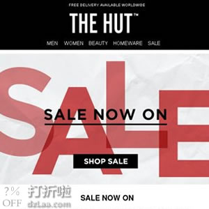 TheHut促销  Calvin Klein、MK、Tommy Hilfiger等品牌 服饰鞋包家居限时7.5折优惠