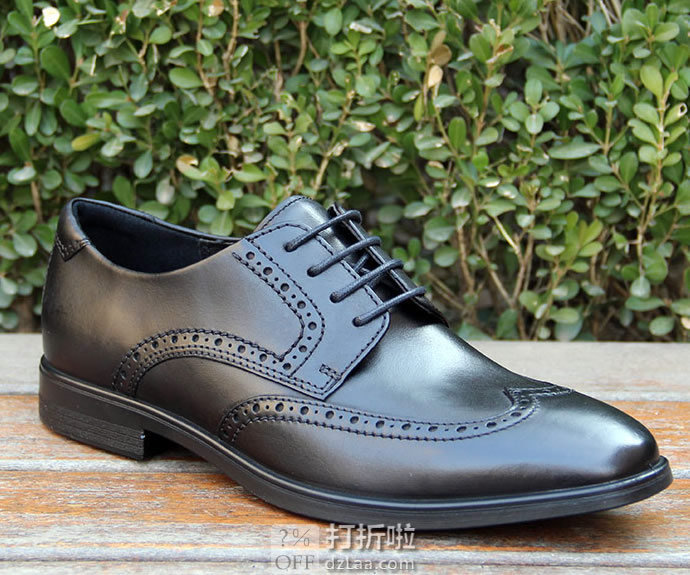限尺码 ECCO 爱步 Melbourne 墨本系列 布洛克风格 男式系带正装鞋 德比鞋 ¥527