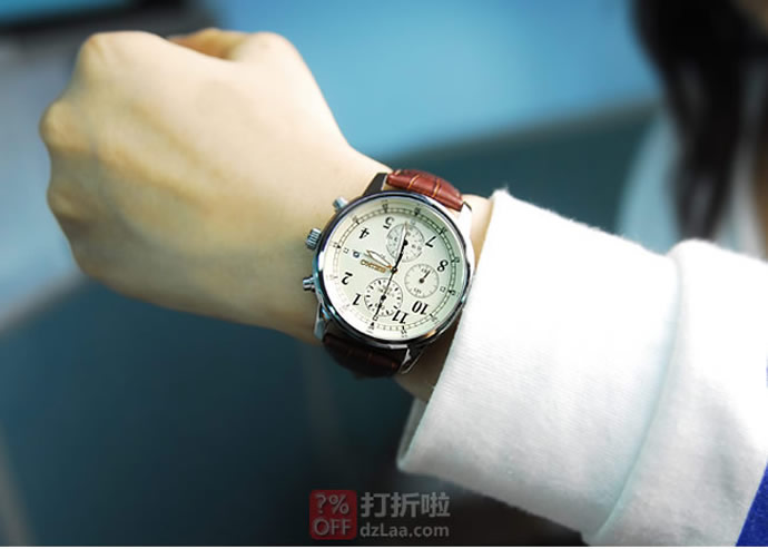 SEIKO 精工 SNDC31 三眼计时 男式石英手表 ¥693