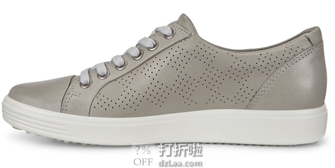ECCO 爱步 SOFT 7 柔酷7号 打孔版 休闲时尚女鞋 6.2折.99 海淘转运到手约¥577 中亚Prime会员免运费直邮到手约¥538