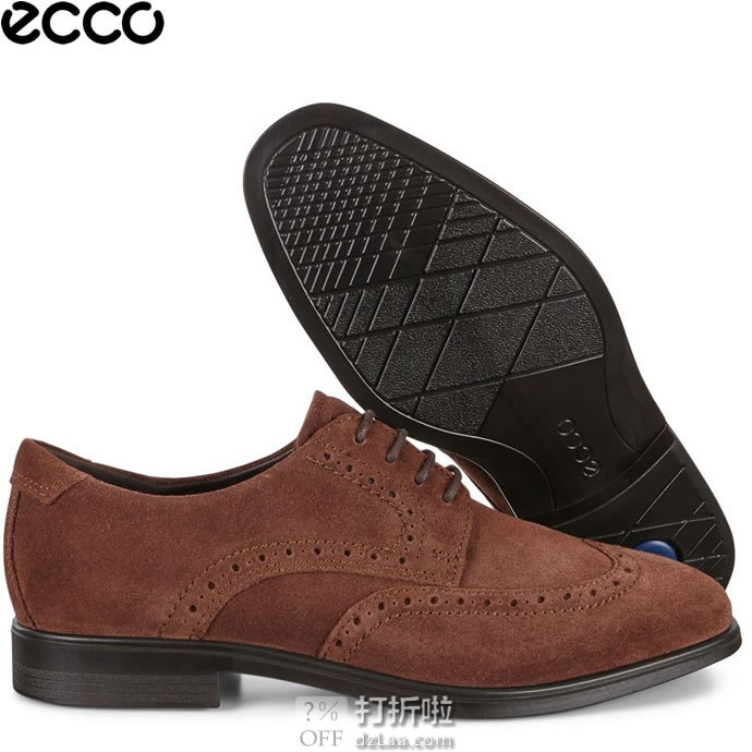 ECCO 爱步 Melbourne 墨本系列 布洛克风格 男式系带正装鞋 德比鞋 ￥506起 多色多码可选
