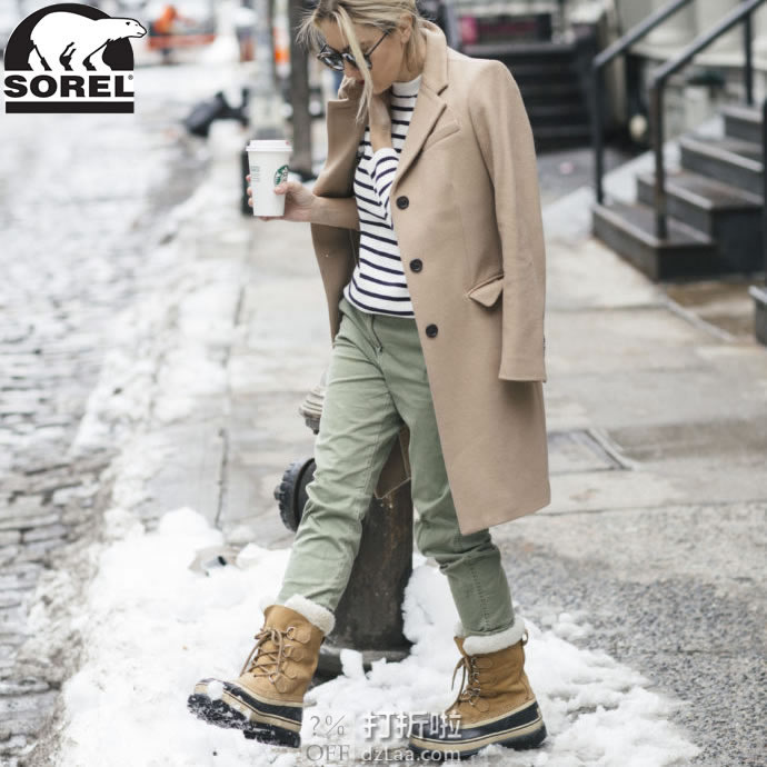 Sorel 北极熊 Caribou 女式防水保暖雪地靴 39码￥583
