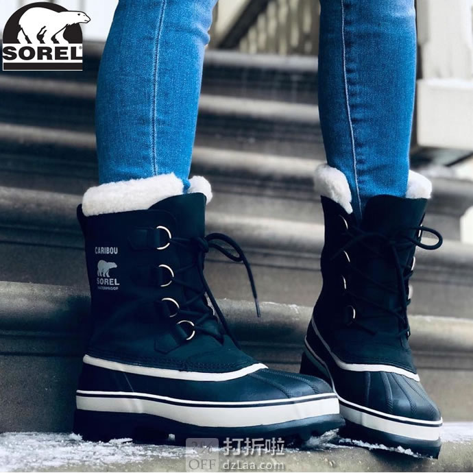 Sorel 北极熊 Caribou 女式防水保暖雪地靴 39码￥583