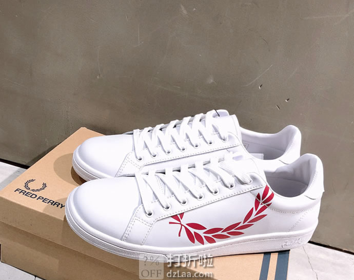 Fred Perry 弗莱德·派瑞 时尚麦穗 男式小白鞋 凑单折后¥449.1包邮 2色可选 天猫¥799