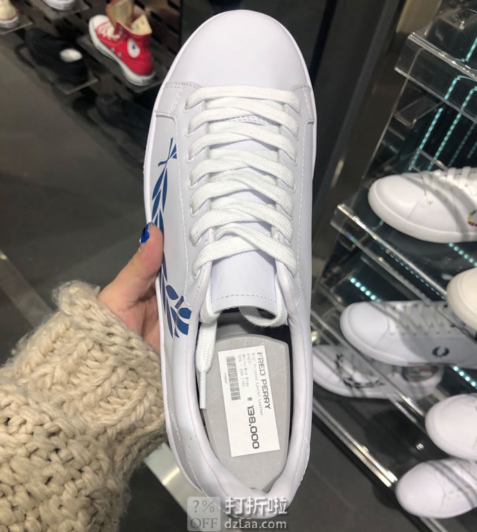 Fred Perry 弗莱德·派瑞 时尚麦穗 男式小白鞋 凑单折后¥449.1包邮 2色可选 天猫¥799