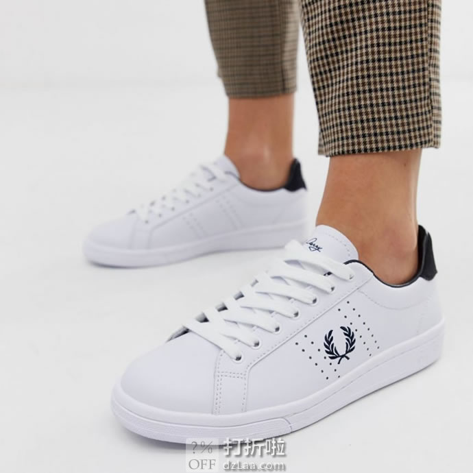 Fred Perry 弗莱德·派瑞 时尚麦穗 女式小白鞋 B721 凑单折后￥449.1包邮 2色可选 天猫￥998