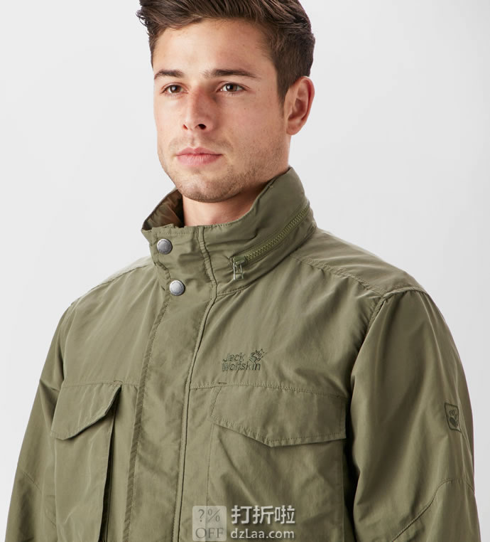 Jack Wolfskin 狼爪 Freemont 超轻防风防水 男式连帽战地夹克 S码2.1折.62 海淘转运到手约￥389