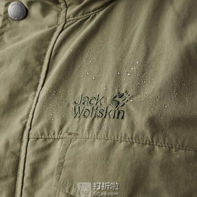 Jack Wolfskin 狼爪 Freemont 超轻防风防水 男式连帽战地夹克 S码2.1折.62 海淘转运到手约￥389