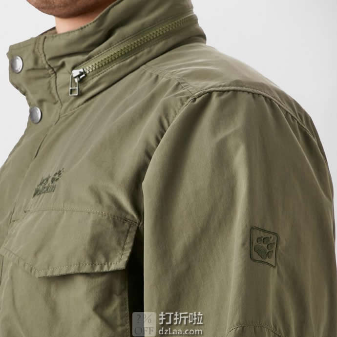 Jack Wolfskin 狼爪 Freemont 超轻防风防水 男式连帽战地夹克 S码2.1折.62 海淘转运到手约￥389