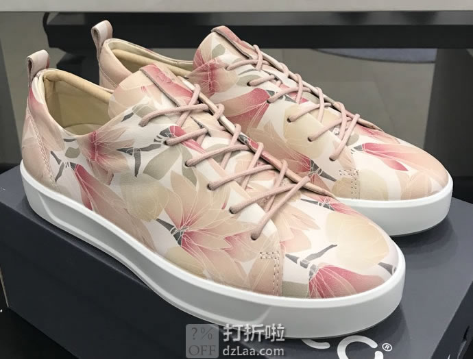 ECCO 爱步 Soft 8 柔酷8号 运动休闲系带女鞋 印花版 35码2.3折.92 海淘转运到手约￥387 天猫￥1559