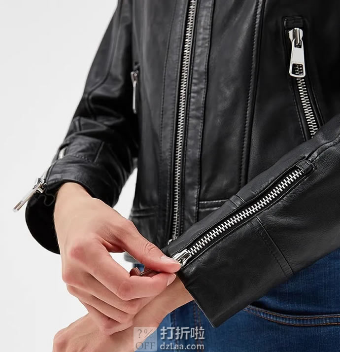 Boss Orange 雨果博斯Junique1 橙标 女式机车夹克 36码￥1351