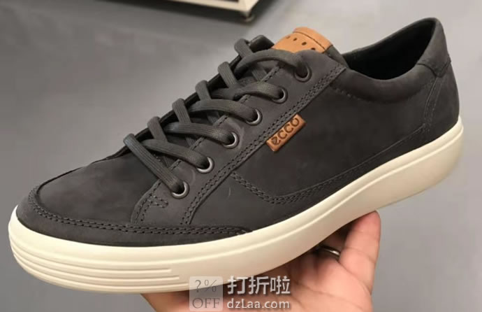 Prime会员福利 金盒特价 ECCO 爱步 SOFT 7 柔酷7号 男式休闲板鞋 4.2折.5 海淘转运到手约￥517