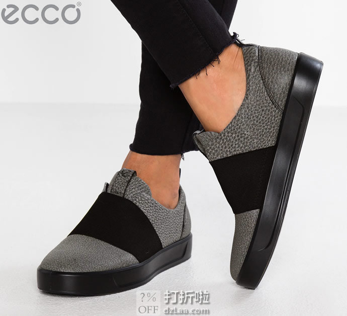 ECCO 爱步 柔酷8号 弹力一字带 休闲女鞋 35码1.7折.08 海淘转运到手约￥311
