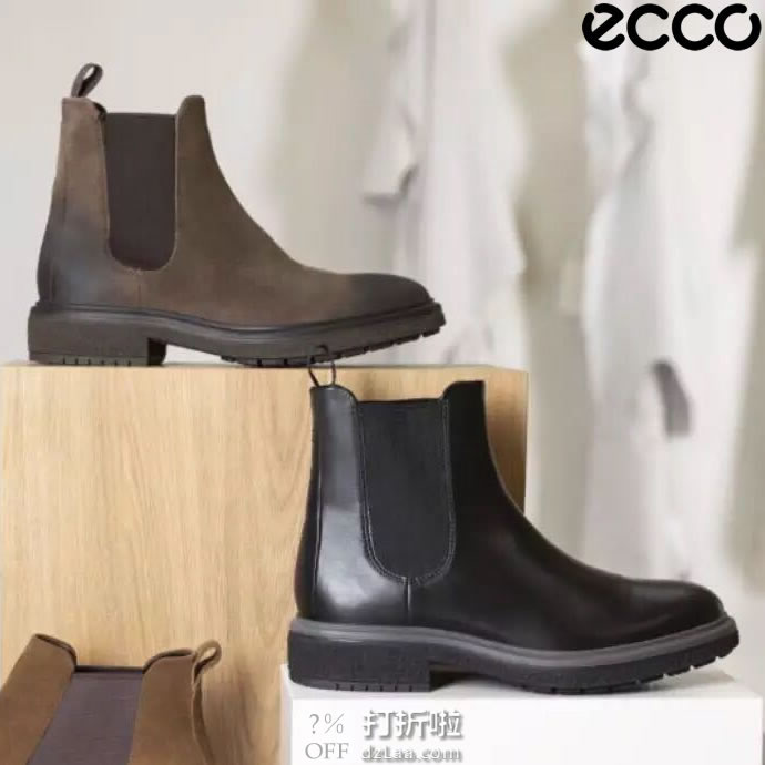 ECCO 爱步 Crepetray酷锐系列 男式切尔西短靴 39码￥584