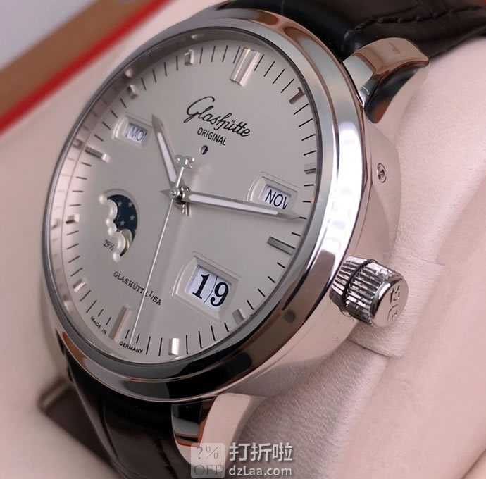 降1195刀 Glashütte 格拉苏蒂 Senator精髓系列 100-02-13-02-04 月相日历 男士机械表 优惠码折后3.5折00史低 约￥48212