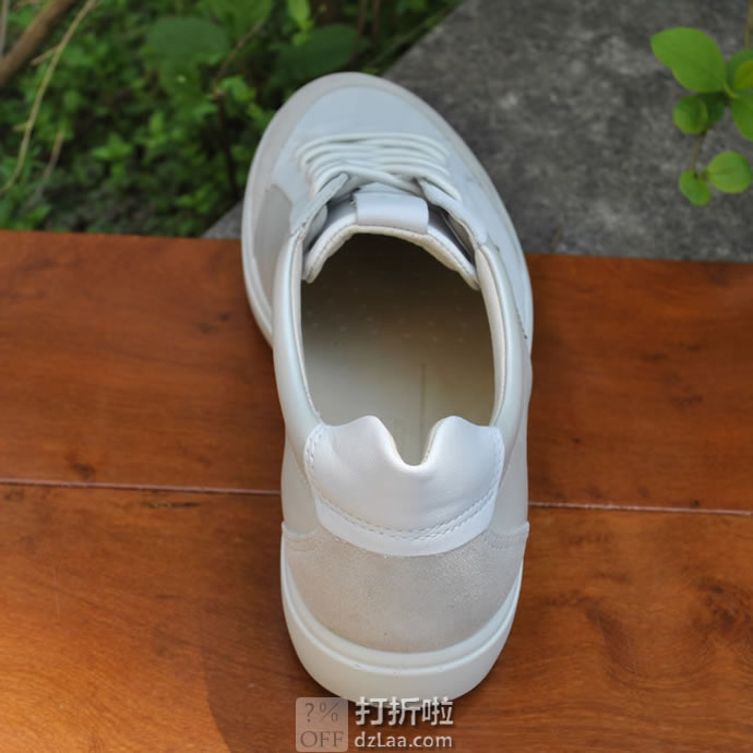 限尺码 ECCO 爱步 Soft 7 柔酷7号 拼色款 女式系带板鞋 休闲鞋 3.3折.46 海淘转运到手约¥457