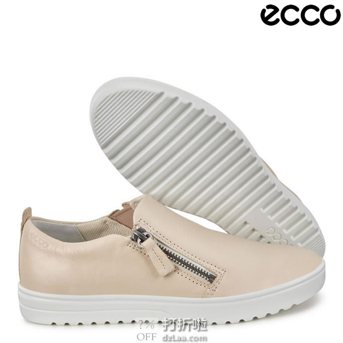 断码白菜 ECCO 爱步 Fara 法拉系列 拉链款 一脚套 女式休闲鞋 2.3折.95 海淘转运到手约￥304