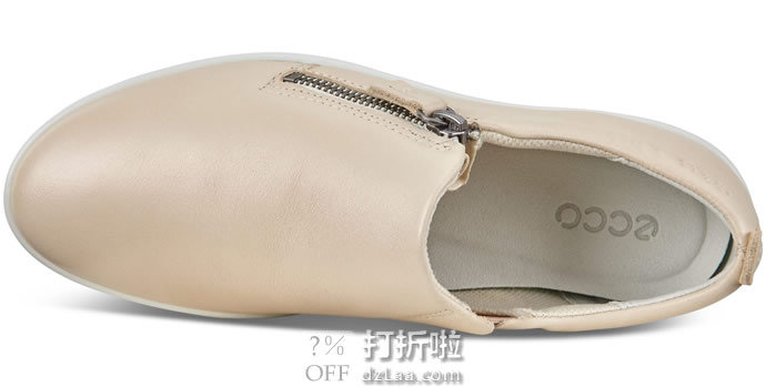 断码白菜 ECCO 爱步 Fara 法拉系列 拉链款 一脚套 女式休闲鞋 2.3折.95 海淘转运到手约￥304