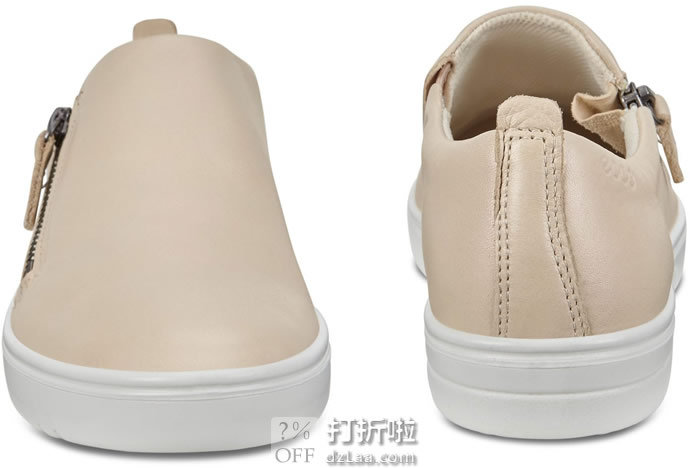 断码白菜 ECCO 爱步 Fara 法拉系列 拉链款 一脚套 女式休闲鞋 2.3折.95 海淘转运到手约￥304