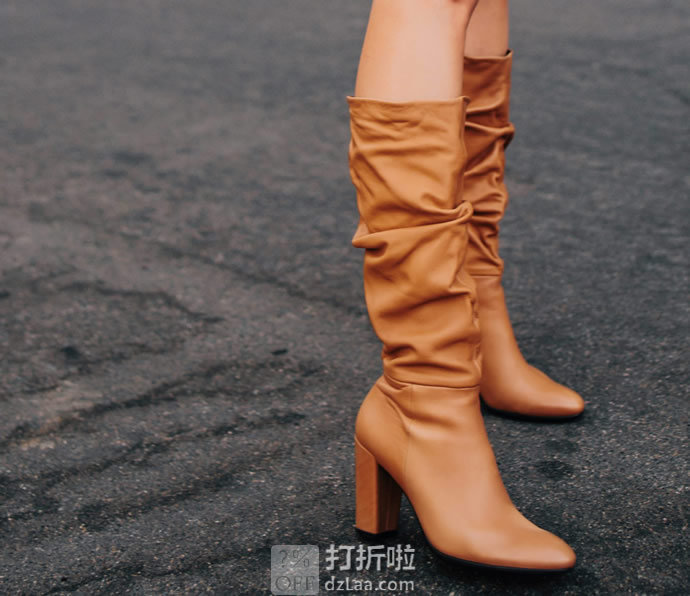 ECCO 爱步 Shape 75 Slouch 型塑75 女式高跟长靴 35码1.7折.43 海淘转运到手约¥517