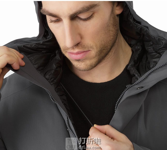 限尺码 Arc'teryx 始祖鸟 Magnus Gore-Tex®防水 户外男式保暖棉服大衣 优惠码折后9.59 海淘转运到手约¥2416 国内¥7000