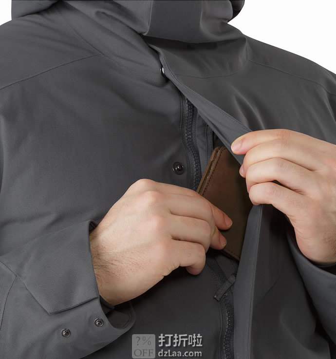 限尺码 Arc'teryx 始祖鸟 Magnus Gore-Tex®防水 户外男式保暖棉服大衣 优惠码折后9.59 海淘转运到手约¥2416 国内¥7000