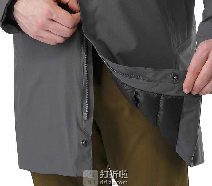 限尺码 Arc'teryx 始祖鸟 Magnus Gore-Tex®防水 户外男式保暖棉服大衣 优惠码折后9.59 海淘转运到手约¥2416 国内¥7000