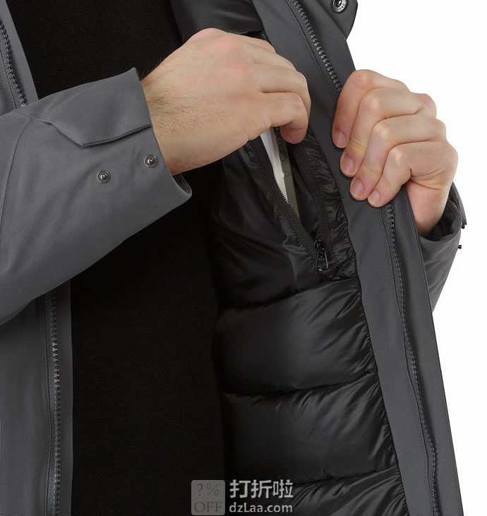 限尺码 Arc'teryx 始祖鸟 Magnus Gore-Tex®防水 户外男式保暖棉服大衣 优惠码折后9.59 海淘转运到手约¥2416 国内¥7000