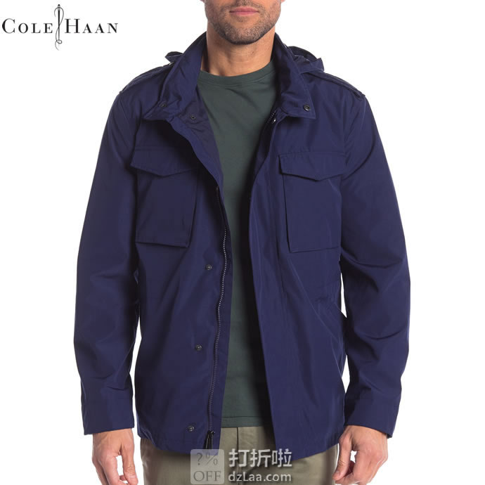 Cole Haan 可汗 男式战地夹克外套 1.3折$40.07 海淘转运到手￥343