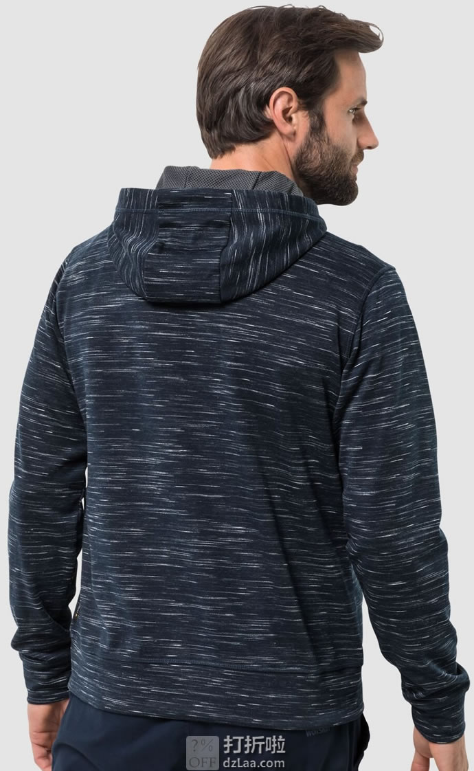 Jackwolfskin 狼爪 Oceanside 轻便透气保暖 男式连帽抓绒夹克外套 S码2.9折.59 海淘转运到手约¥305