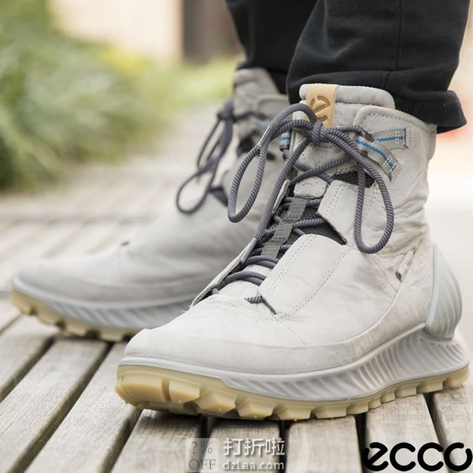 ECCO 爱步 Exostrike 突破系列 男式高帮短靴 40码3折.7 海淘转运到手约¥755 国内¥3299