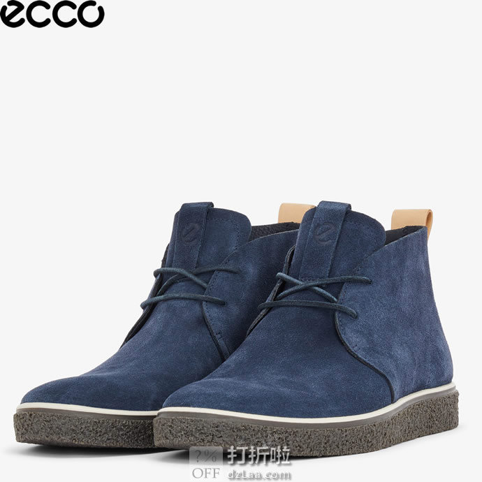 限尺码 ECCO 爱步 Crepetray 男式短靴 2.9折.51 海淘转运到手约￥461