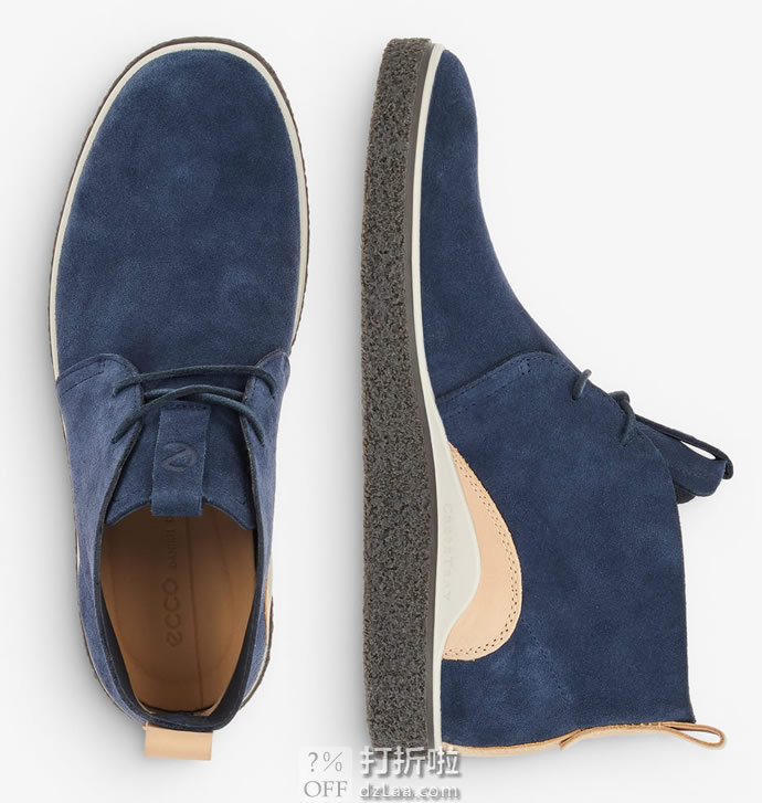 限尺码 ECCO 爱步 Crepetray 男式短靴 2.9折.51 海淘转运到手约￥461