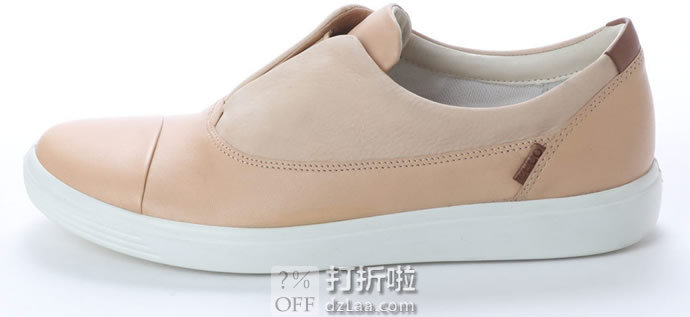 ECCO 爱步 Soft 7 柔酷7号 磨砂皮牛皮拼接 一脚套女式休闲鞋 35码2.1折.81海淘转运到手约￥305