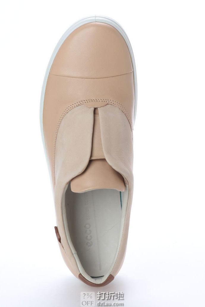 ECCO 爱步 Soft 7 柔酷7号 磨砂皮牛皮拼接 一脚套女式休闲鞋 35码2.1折.81海淘转运到手约￥305