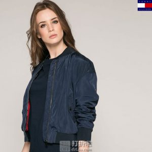 Tommy Hilfiger 汤美费格 女式飞行夹克 M码4.1折$56.71 两色可选 海淘转运到手约￥462 国内￥1113