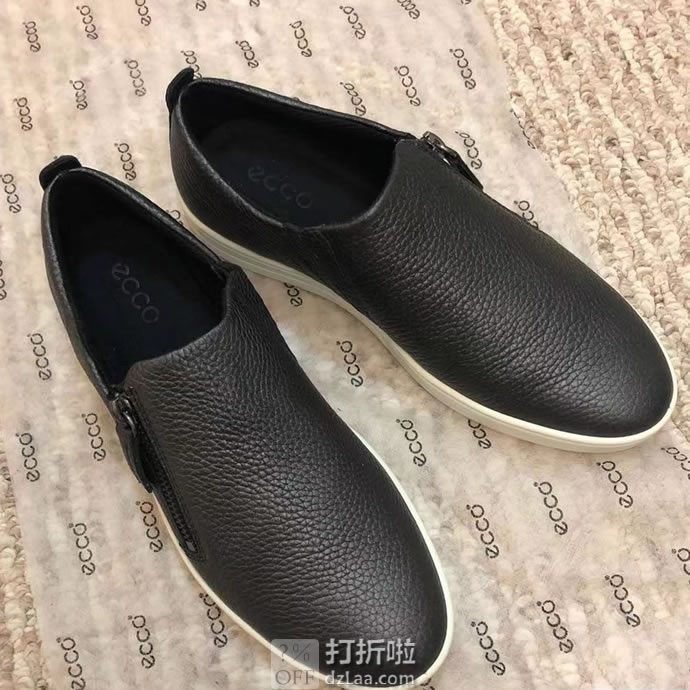 断码白菜 ECCO 爱步 Fara 法拉系列 拉链款 一脚套 女式休闲鞋 2.3折.95 三色可选 海淘转运到手约¥304