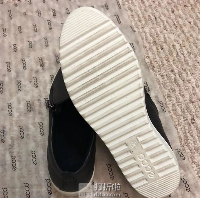 断码白菜 ECCO 爱步 Fara 法拉系列 拉链款 一脚套 女式休闲鞋 2.3折.95 三色可选 海淘转运到手约¥304