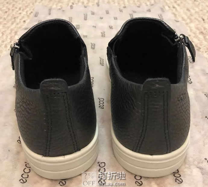 断码白菜 ECCO 爱步 Fara 法拉系列 拉链款 一脚套 女式休闲鞋 2.3折.95 三色可选 海淘转运到手约¥304