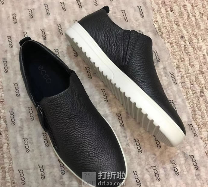断码白菜 ECCO 爱步 Fara 法拉系列 拉链款 一脚套 女式休闲鞋 2.3折.95 三色可选 海淘转运到手约¥304