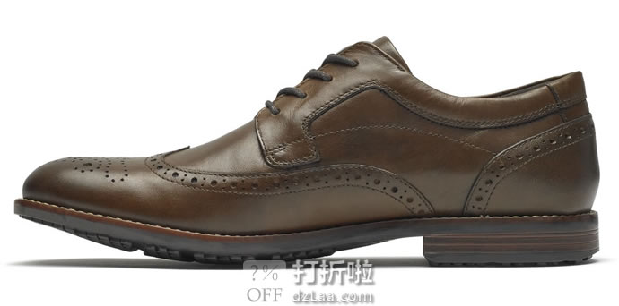 Rockport 乐步 Dustyn 防水 男式布洛克鞋 正装鞋 40.5码3.7折.93 海淘转运到手约￥401