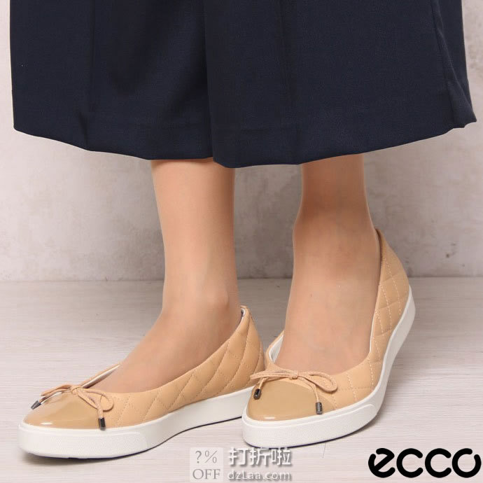 码全 ECCO 爱步 Gillian 吉莉系列 蝴蝶结装饰 一脚套 女式休闲鞋 3.1折.79 海淘转运到手约￥375