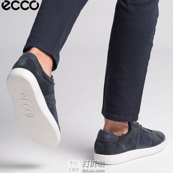 ECCO 爱步 Soft 1 柔酷1号 男式系带休闲板鞋 42码￥402