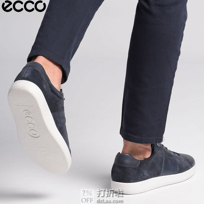 ECCO 爱步 Soft 1 柔酷1号 男式系带休闲板鞋 42码¥402