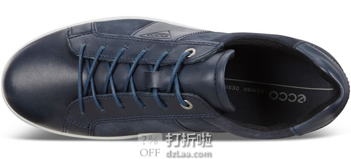 ECCO 爱步 Soft 1 柔酷1号 男式系带休闲板鞋 42码¥402